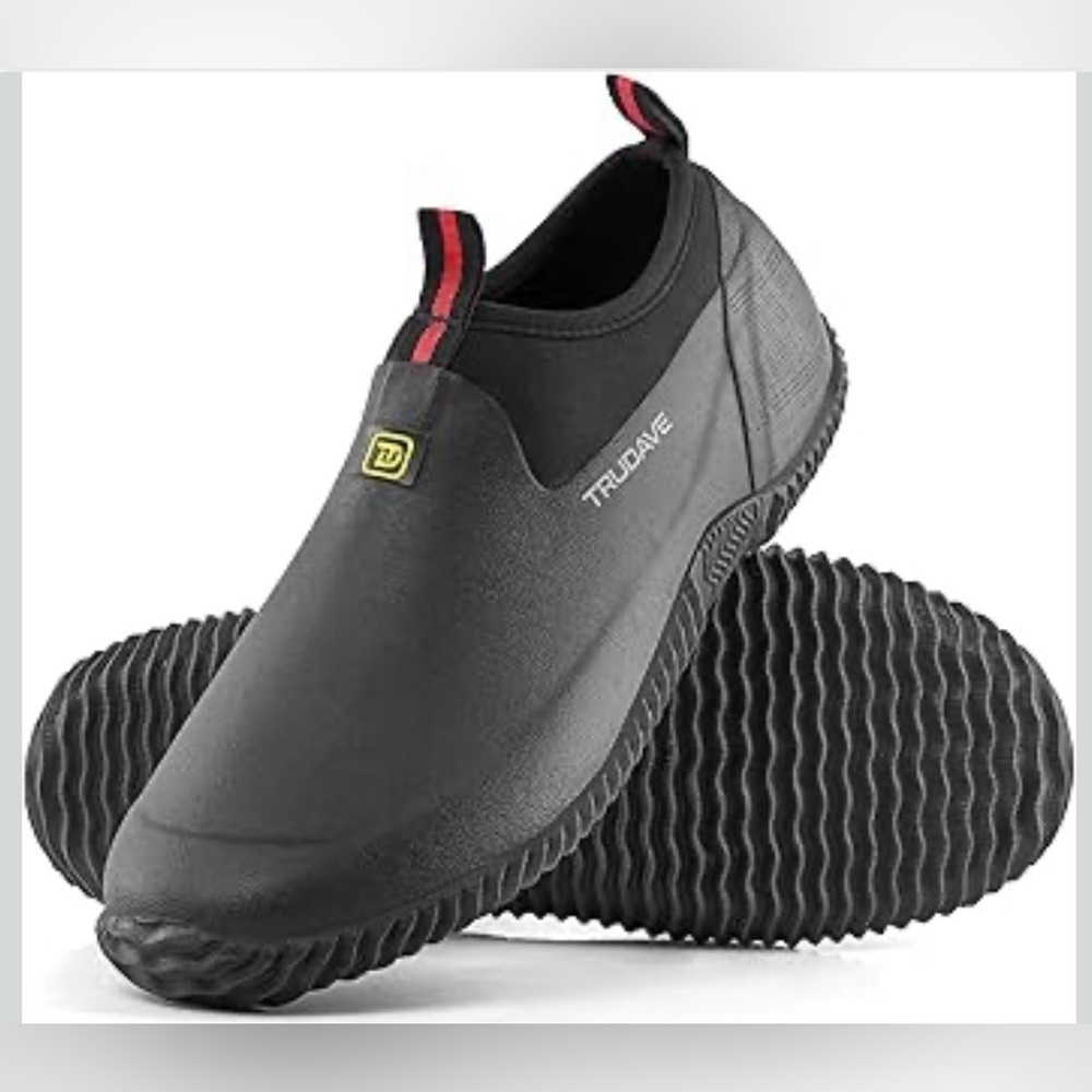 Trudave Garden Shoes for Men & Women, Waterproof Rubber Shoes Size 10